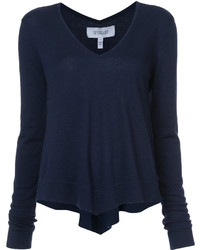 dunkelblauer Wollpullover von Derek Lam 10 Crosby