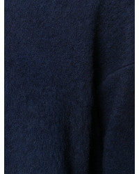 dunkelblauer Wollpullover von MM6 MAISON MARGIELA