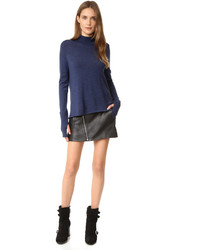 dunkelblauer Wollpullover von Dion Lee