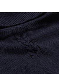 dunkelblauer Wollrollkragenpullover von Saint Laurent
