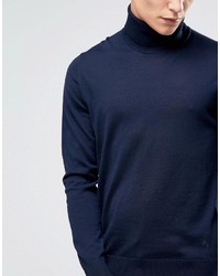 dunkelblauer Wollrollkragenpullover von Paul Smith