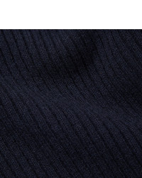 dunkelblauer Wollrollkragenpullover von Oliver Spencer