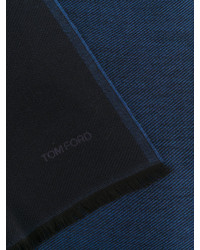 dunkelblauer Wollschal von Tom Ford