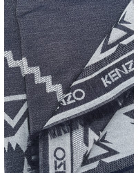 dunkelblauer Wollschal von Kenzo