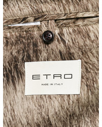 dunkelblauer Wollüberzug von Etro