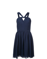 dunkelblaues ausgestelltes Kleid von L'Agence
