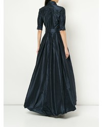 dunkelblaues Ballkleid von Oscar de la Renta