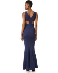 dunkelblaues Ballkleid von Zac Posen