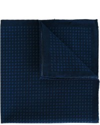 dunkelblaues bedrucktes Baumwolle Einstecktuch von Eleventy