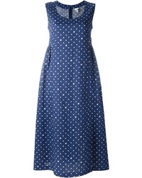 dunkelblaues bedrucktes Kleid von Comme des Garcons