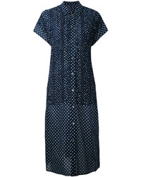 dunkelblaues bedrucktes Kleid von Zucca