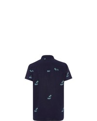 dunkelblaues bedrucktes Kurzarmhemd von O'Neill