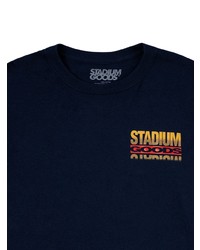 dunkelblaues bedrucktes Langarmshirt von Stadium Goods