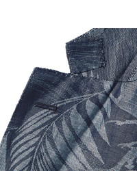 dunkelblaues bedrucktes Sakko von Etro