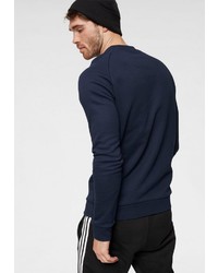 dunkelblaues bedrucktes Sweatshirt von adidas Originals