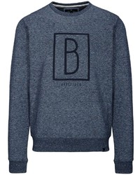 dunkelblaues bedrucktes Sweatshirt von BASEFIELD