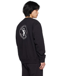 dunkelblaues bedrucktes Sweatshirt von Sporty & Rich