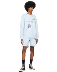 dunkelblaues bedrucktes Sweatshirt von Kids Worldwide