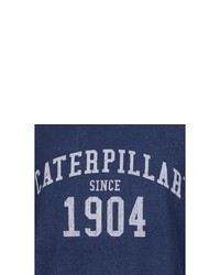 dunkelblaues bedrucktes Sweatshirt von Caterpillar