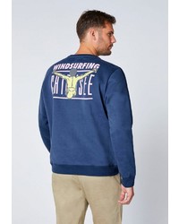 dunkelblaues bedrucktes Sweatshirt von Chiemsee