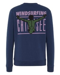 dunkelblaues bedrucktes Sweatshirt von Chiemsee