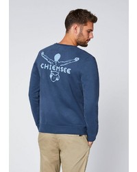 dunkelblaues bedrucktes Sweatshirt von Chiemsee