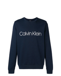 dunkelblaues bedrucktes Sweatshirt von CK Calvin Klein