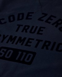 dunkelblaues bedrucktes Sweatshirt von CODE-ZERO