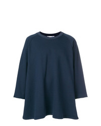 dunkelblaues bedrucktes Sweatshirt von Comme Des Garçons Shirt Boys