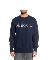 dunkelblaues bedrucktes Sweatshirt von DC Shoes