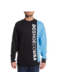 dunkelblaues bedrucktes Sweatshirt von DC Shoes