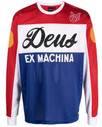 dunkelblaues bedrucktes Sweatshirt von Deus Ex Machina