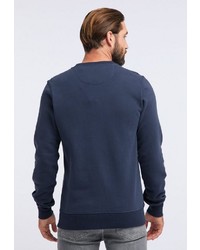 dunkelblaues bedrucktes Sweatshirt von Dreimaster