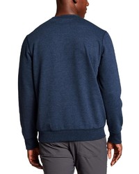 dunkelblaues bedrucktes Sweatshirt von Eddie Bauer