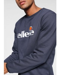 dunkelblaues bedrucktes Sweatshirt von Ellesse