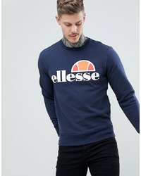 dunkelblaues bedrucktes Sweatshirt von Ellesse