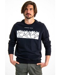 dunkelblaues bedrucktes Sweatshirt von GARCIA