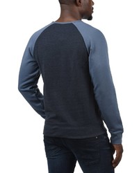 dunkelblaues bedrucktes Sweatshirt von Jack & Jones