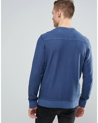 dunkelblaues bedrucktes Sweatshirt von Jack and Jones