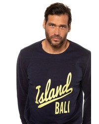 dunkelblaues bedrucktes Sweatshirt von JP1880