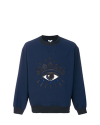 dunkelblaues bedrucktes Sweatshirt von Kenzo