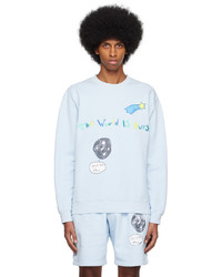 dunkelblaues bedrucktes Sweatshirt von Kids Worldwide