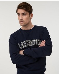 dunkelblaues bedrucktes Sweatshirt von Lexington