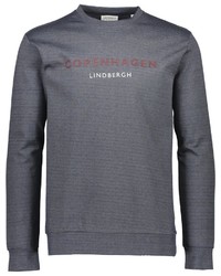 dunkelblaues bedrucktes Sweatshirt von Lindbergh
