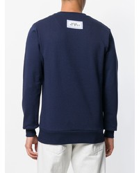 dunkelblaues bedrucktes Sweatshirt von Lc23