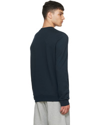 dunkelblaues bedrucktes Sweatshirt von A.P.C.