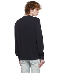 dunkelblaues bedrucktes Sweatshirt von Golden Goose