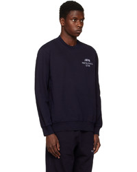 dunkelblaues bedrucktes Sweatshirt von CARHARTT WORK IN PROGRESS