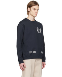 dunkelblaues bedrucktes Sweatshirt von Valentino