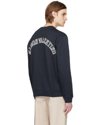 dunkelblaues bedrucktes Sweatshirt von Valentino